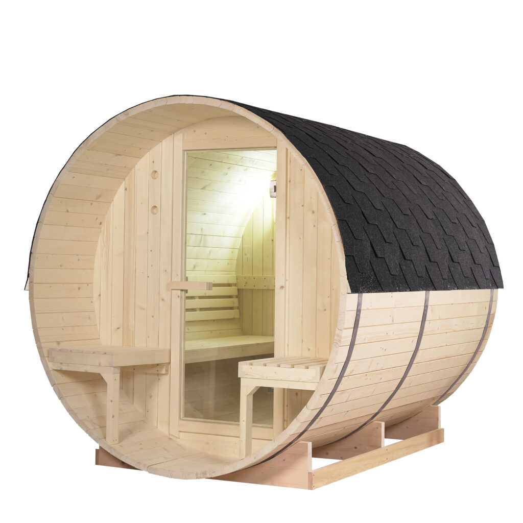 Finnish Outdoor Sauna CORINNE-Mplus 2200 × 1950 x 1950 mm