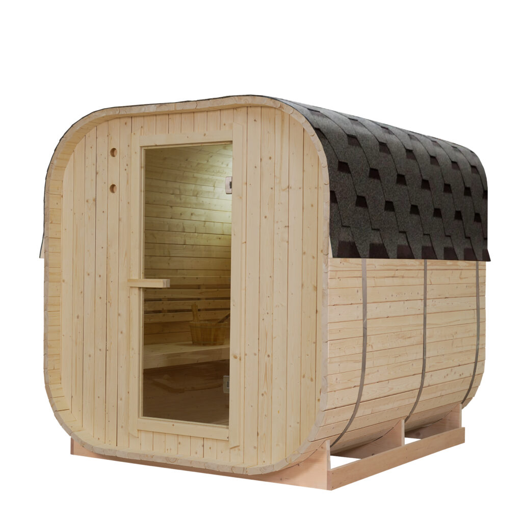 Finnish Outdoor Sauna DINAH-L 2200 × 1840 x 1840 mm