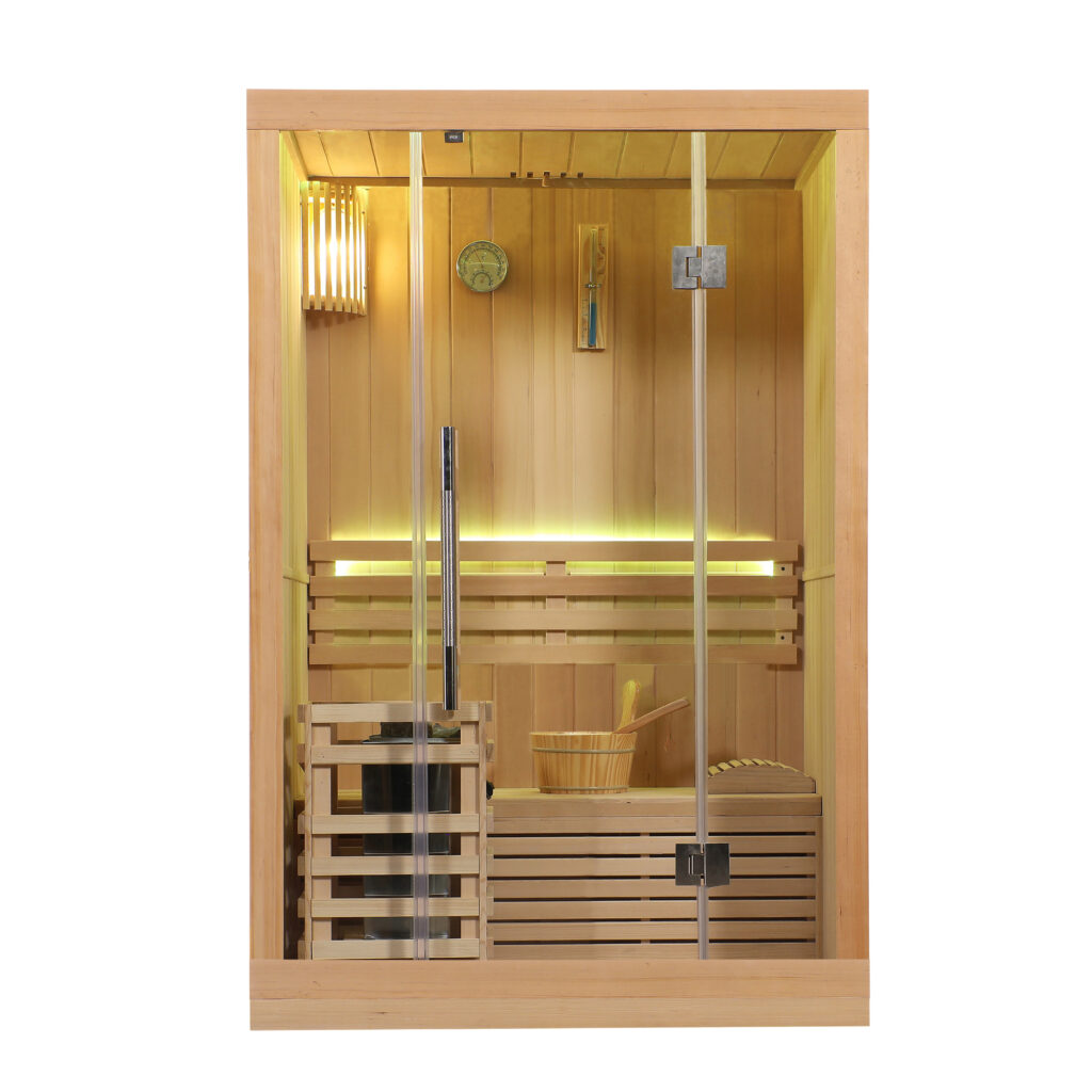 Finnish Sauna CALINE-M 1300x1200x2000mm with Furnace 3,5kW