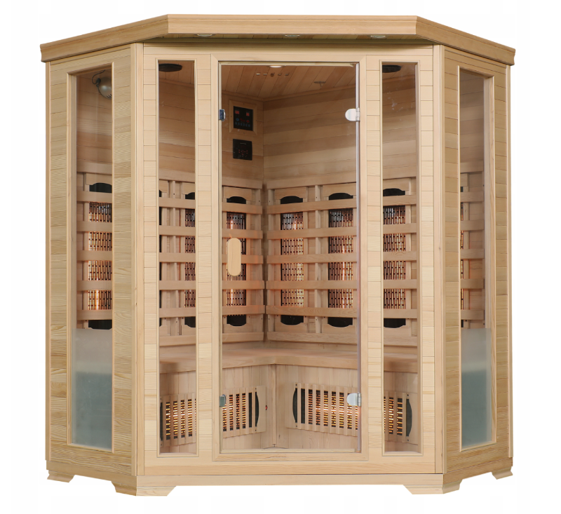 Infrared Sauna BALDER 75°C Quartz 10 heaters- Full Spectrum, 152 x 62 x 127 x 62 x 152 x 190 cm