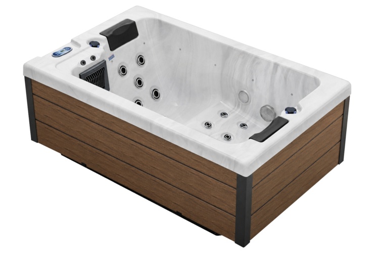 Hot Tub AMAYA 1201, 2160 x 1250 x 740 mm Grey/Brown