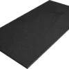 TERRA black rectangular shower tray 1800 x 800 mm with a stone-textured surface